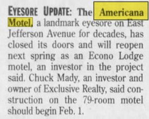 MNM Motel (American Motel, Americana Motel) - Nov 1 1996 Article On Travelodge Idea (newer photo)